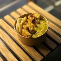 پاستا مرغ و قارچ