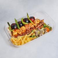 کباب وزیری با دورچین پیرکس بزرگ