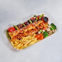 جوجه کباب با دورچین پیرکس بزرگ
