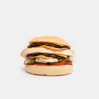 دوبل چیز ژامبون برگر