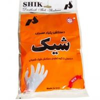 دستکش یکبار مصرف نایلونی 100 عددی