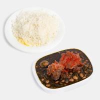 چلو خورشت قورمه سبزی
