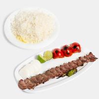 چلو کباب برگ قلوه ای