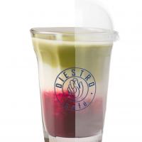 شیر ماچا توت فرنگی