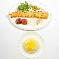 چلو جوجه کباب زعفرانی