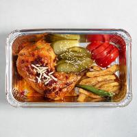 خوراک ران مرغ سرخ شده