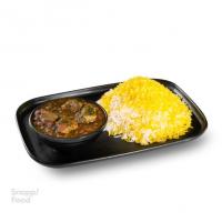 چلو خورشت قورمه سبزی