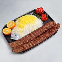چلو کباب لقمه (دو سیخ)