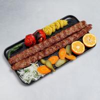 خوراک کباب کوبیده (دو سیخ)