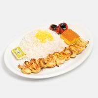 چلو جوجه کباب زعفرانی