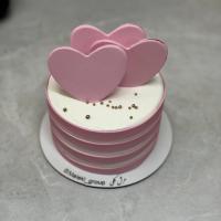 کیک وانیلی نیمه فوندانت