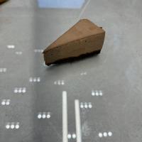 چیز کیک شکلاتی 4 اسلایس