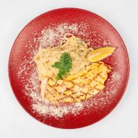 اسپاگتی با سس خامه