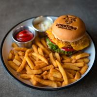 چیکن برگر با ساید