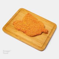 شنیسل ران با آرد چهار رنگ