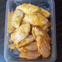 بال مرغ کبابی سیر و کره