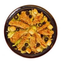 سالاد سزار با فیله مرغ سوخاری