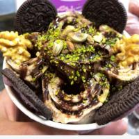 بستنی رولی موز شکلات گردو