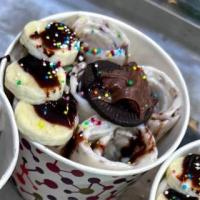 بستنی رولی نسکافه موز شکلات