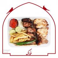جوجه کباب با استخوان با نون
