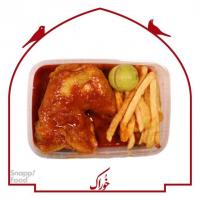 خوراک مرغ با نون