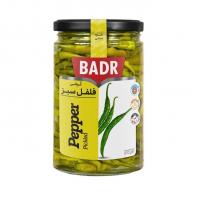 ترشی فلفل سبز شیشه بدر