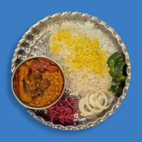 چلو خورشت قیمه بادمجان