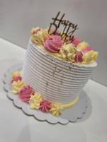 کیک تولد وانیلی