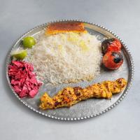 چلو جوجه زعفرانی با برنج ایرانی