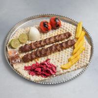 خوراک کباب کوبیده دو سیخ