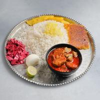 چلو خورشت بادمجان با برنج خارجی