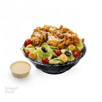 سالاد سزار با فیله مرغ سوخاری