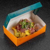 سیب زمینی با دیپ پنیر و بیکن