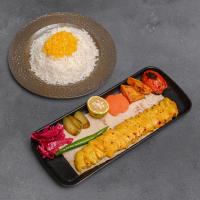 چلو جوجه کباب زعفرانی (سینه زعفرانی)