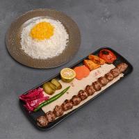 چلو کباب کوبیده گوسفندی