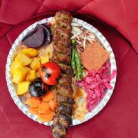 خوراک کباب لقمه زعفرانی