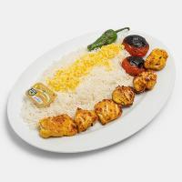 چلو جوجه کباب زعفرانی