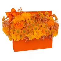 باکس گل نارنجی مخلوط FB 4596