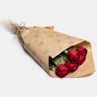 دسته گل رز قرمز 5 شاخه