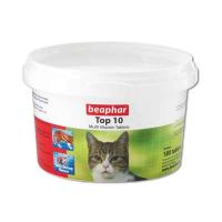 قرص مولتی ویتامین گربه بیفار مدل TOP 10 بسته ۱۸۰ عددی