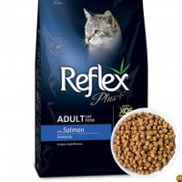 غذای خشک گربه بالغ رفلکس پلاس با طعم سالمون