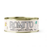 کنسرو نچرال گربه رومیتو طعم مرغ و صدف در ژله 90 گرم