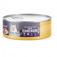کنسرو پته گربه بالغ happy Time مرغ 80 گرم