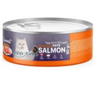 کنسرو پته گربه بالغ عقیم شده happy Time ماهی سالمون 80 گرم