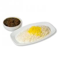 چلو قرمه سبزی