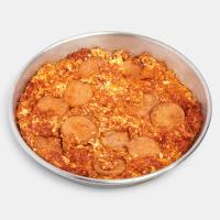 املت با سوسیس دو نفره (4 عدد تخم مرغ)