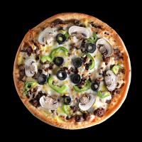 پیتزا گوشت و قارچ آمریکایی