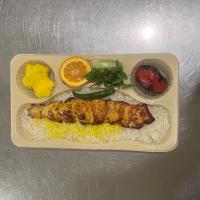 چلو جوجه کباب زعفرانی 