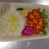 چلو دو پیازه میگو