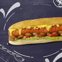 ساندویچ هات داگ با قارچ و پنیر